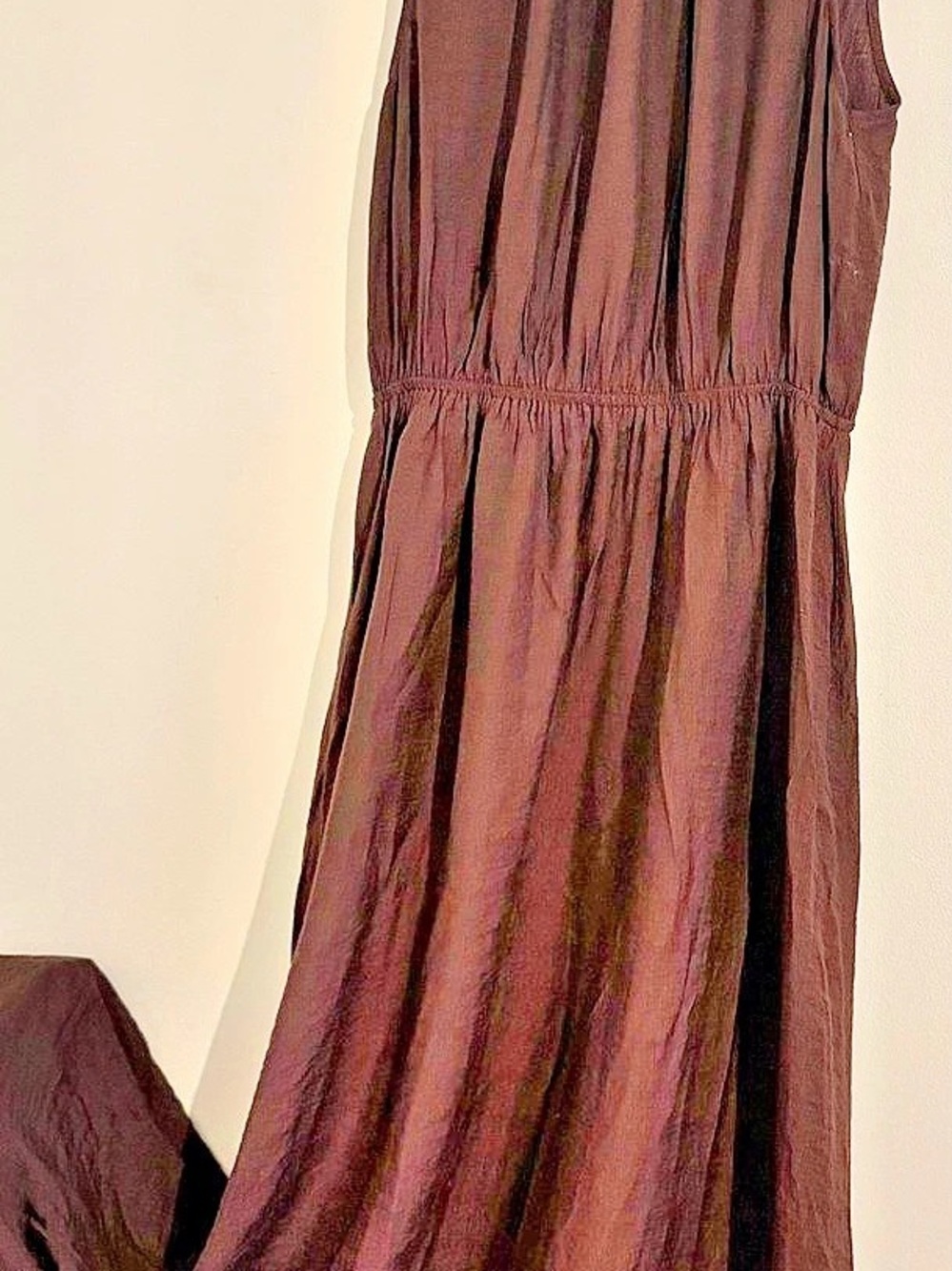 LOFT Sleeveless Maxi Dress in Brown Size Medium